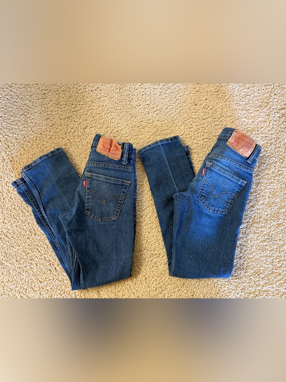 Vintage Kids Levi’s 511 Slim Jeans Lot of 2 Size 8 Medium Wash Denim Boys Girls